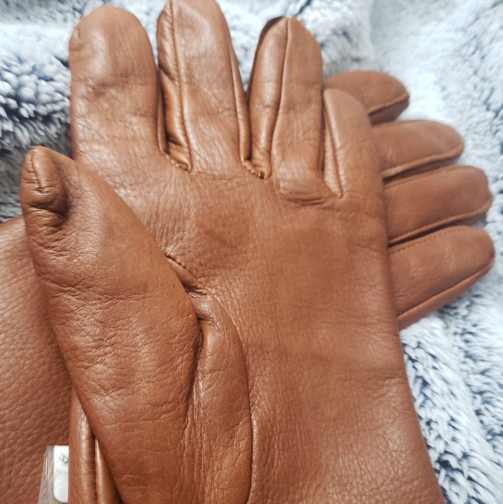 Genuine leather women's driving gloves size Medium - Picture 7 of 8